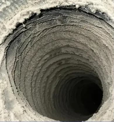 Round Supply Duct — before our service